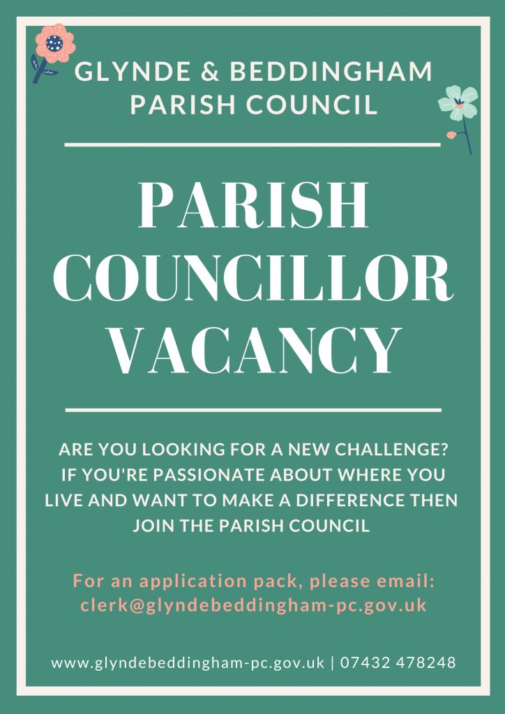 Advertisement for a Parish Councillor Vacancy